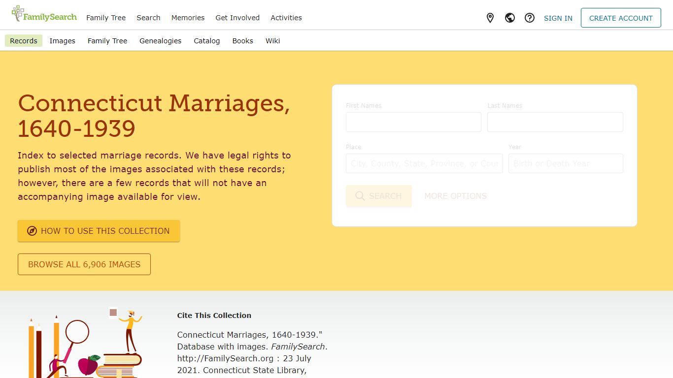 Connecticut Marriages, 1640-1939 • FamilySearch